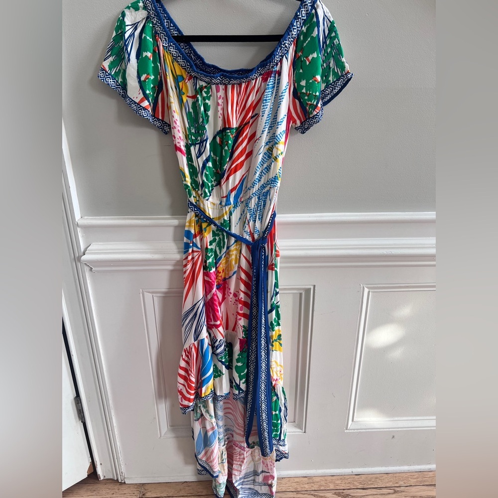 Flying Tomato Off-the-Shoulder Hi-Low Dress Size L
